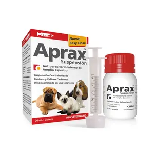Aprax Suspensión, antiparasitarios internos, en el petshop Mecohue de Wilde