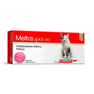 Brouwer Meltra Spot On, antiparasitarios internos y externos, en el petshop Mecohue de Wilde