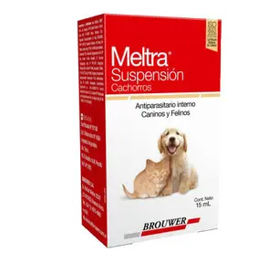 Brouwer Meltra Suspensión, antiparasitarios internos, en el petshop Mecohue de Wilde