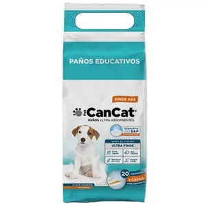 Paño absorbente Can Cat, alfombras y pañales, en el petshop Mecohue de Wilde