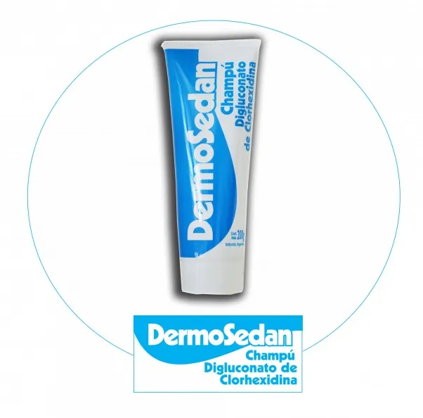 Dermosedan Shampoo Clorhexidina, shampoo medicado, en el petshop Mecohue de Wilde