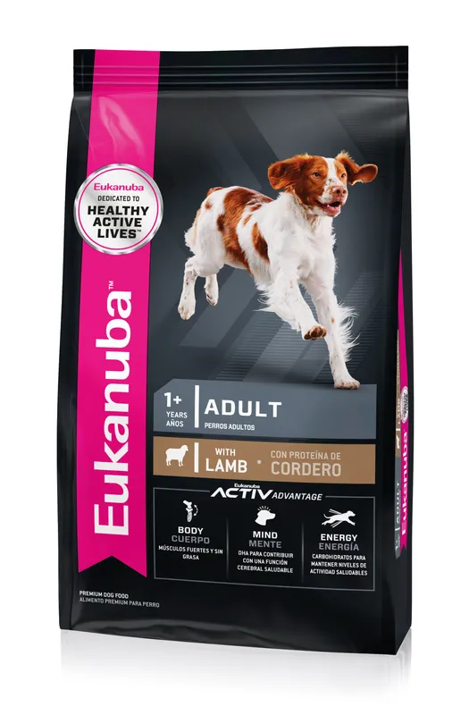 Eukanuba Adulto Cordero, alimento balanceado, en el petshop Mecohue de Wilde