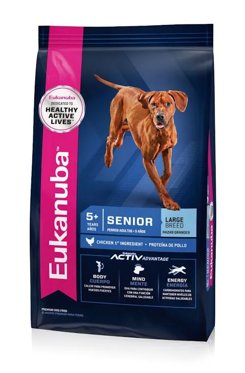 Eukanuba Senior Razas Grandes, alimento balanceado, en el petshop Mecohue de Wilde