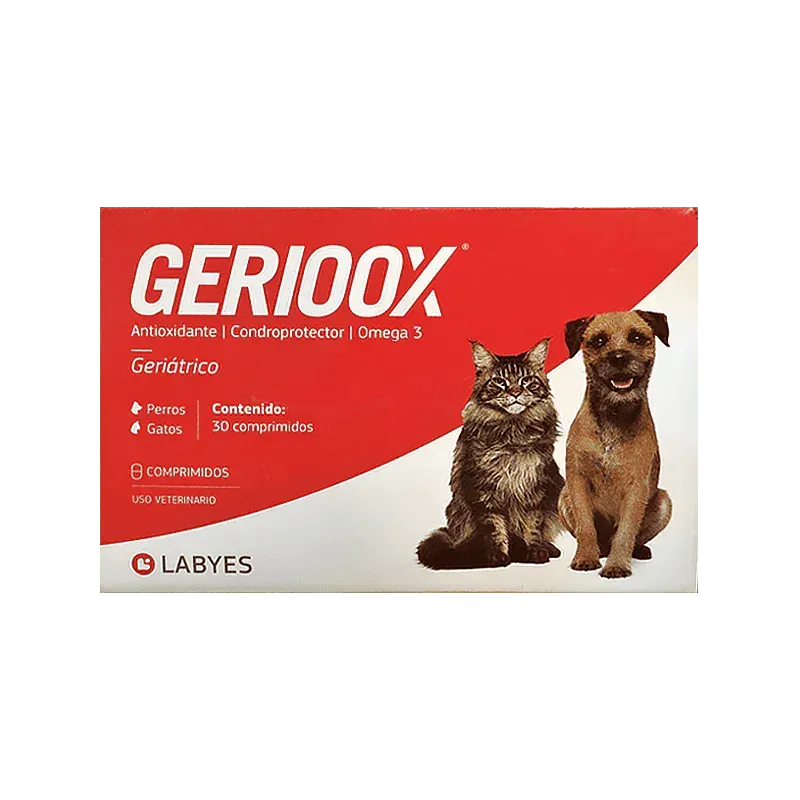 Gerioox, suplementos y complementos, en el petshop Mecohue de Wilde