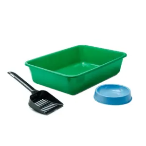 Kit sanitario, bandejas y palitas, en el petshop Mecohue de Wilde
