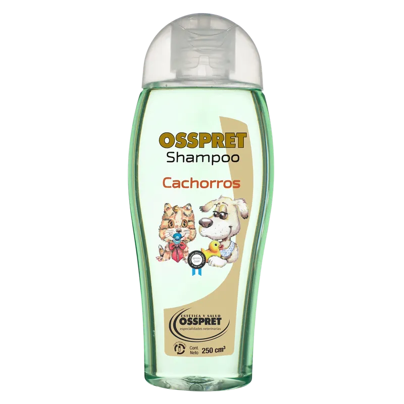 Osspret Shampoo cachorro, shampoo y acondicionadores, en el petshop Mecohue de Wilde