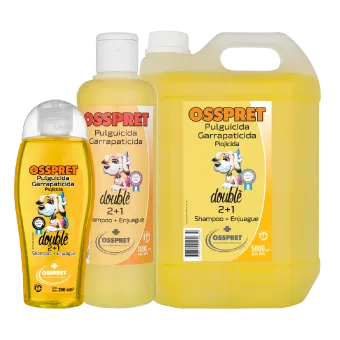 Osspret Shampoo Double, shampoo y acondicionadores, en el petshop Mecohue de Wilde