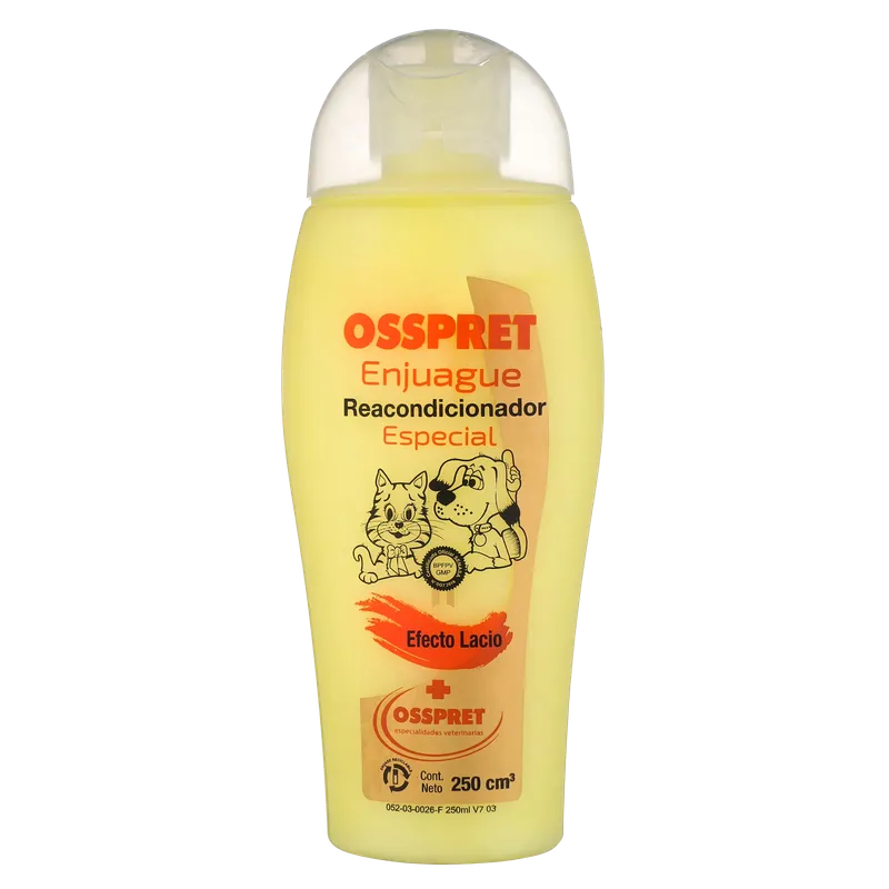 Osspret Shampoo enjuague especial, shampoo y acondicionadores, en el petshop Mecohue de Wilde