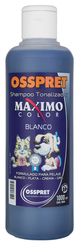 Osspret Shampoo pelo blanco, shampoo y acondicionadores, en el petshop Mecohue de Wilde