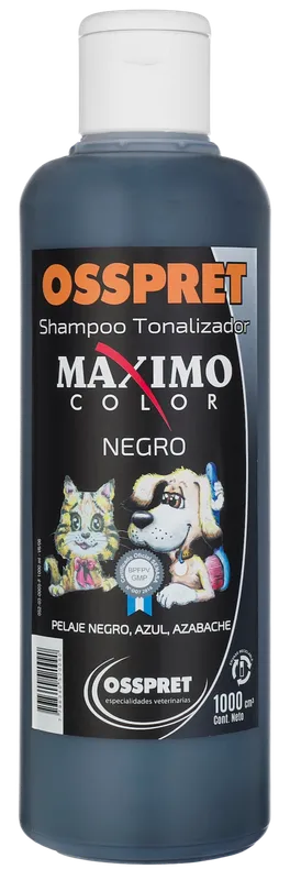 Osspret Shampoo pelo negro, shampoo y acondicionadores, en el petshop Mecohue de Wilde