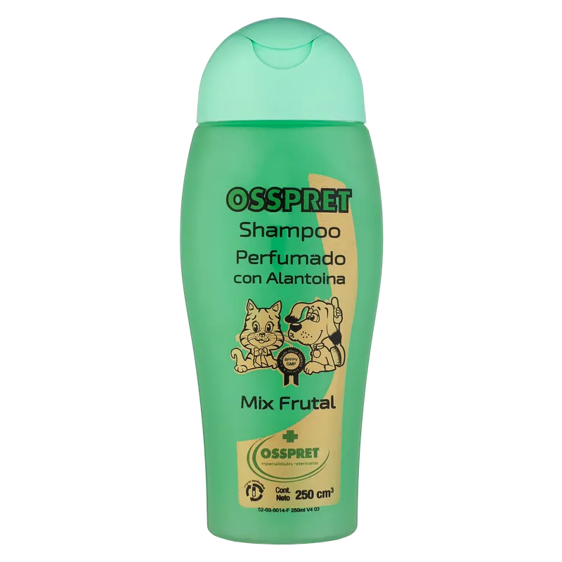 Osspret Shampoo perfumado, shampoo y acondicionadores, en el petshop Mecohue de Wilde