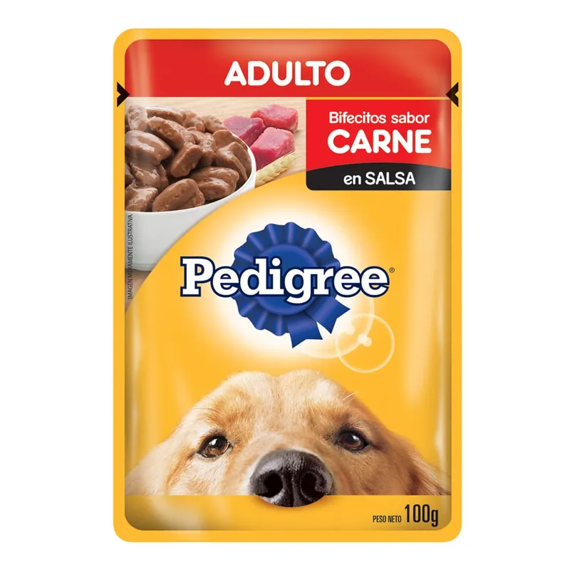 Pedigree alimento húmedo pouch, alimento húmedo (latas y pouch), en el petshop Mecohue de Wilde