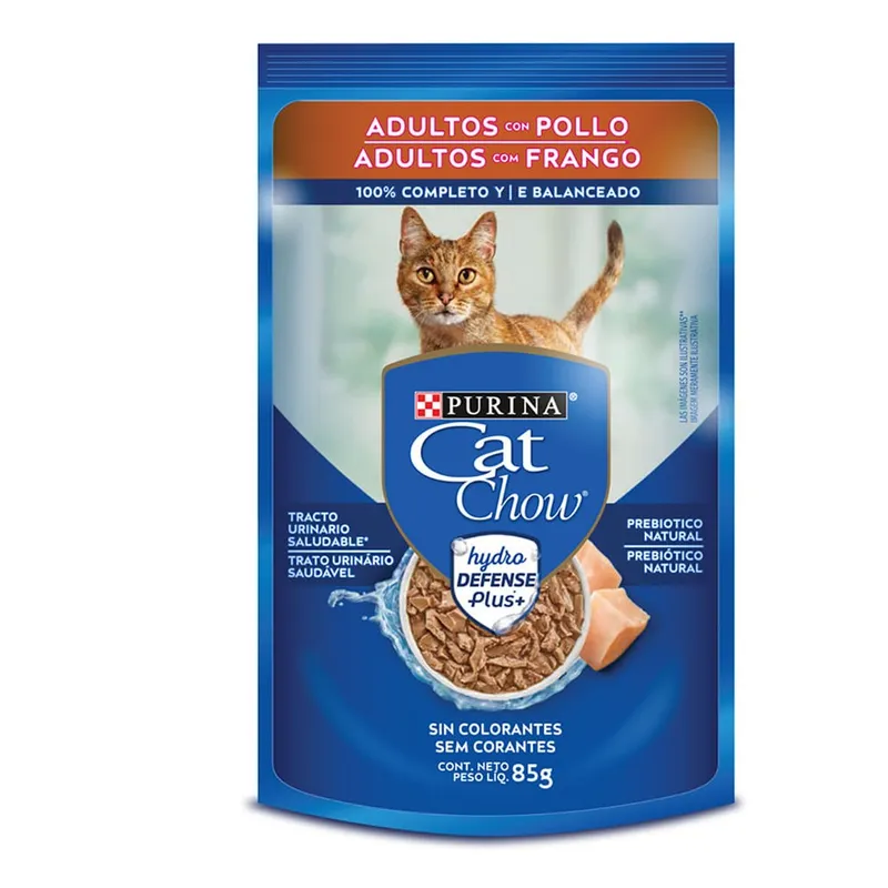 Purina Cat Chow Pouch, alimento húmedo (latas y pouch), en el petshop Mecohue de Wilde