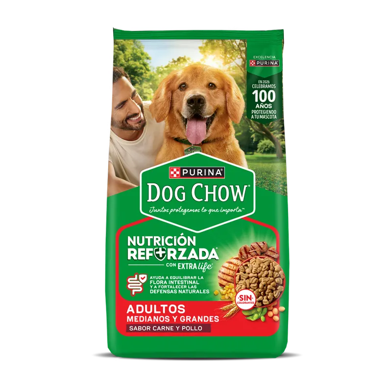 Purina Dog Chow Adultos, alimento balanceado, en el petshop Mecohue de Wilde