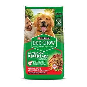 Purina Dog Chow Adultos, alimento balanceado, en el petshop Mecohue de Wilde