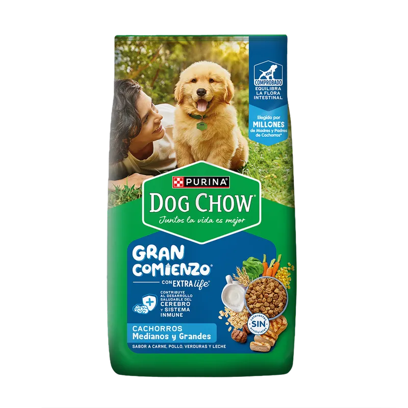 Purina Dog Chow Cachorros, alimento balanceado, en el petshop Mecohue de Wilde
