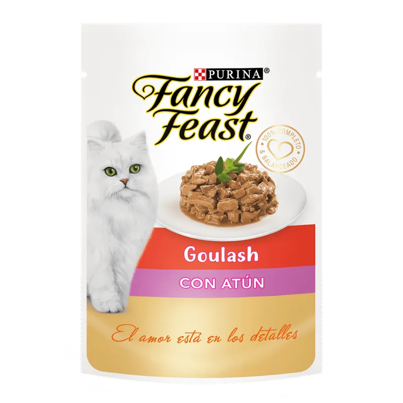 Fancy Feast Pouch de Purina, alimento húmedo (latas y pouch), en el petshop Mecohue de Wilde
