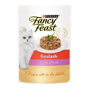 Fancy Feast Pouch de Purina, alimento húmedo (latas y pouch), en el petshop Mecohue de Wilde