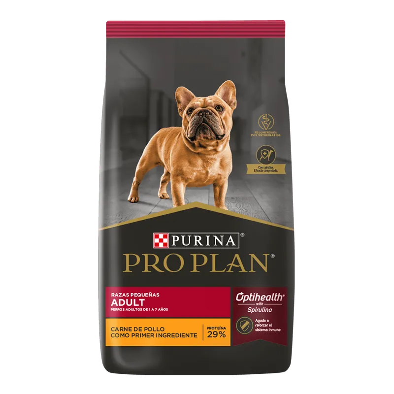 Pro Plan Perro Adulto Razas Pequeñas de Purina, alimento balanceado, en el petshop Mecohue de Wilde