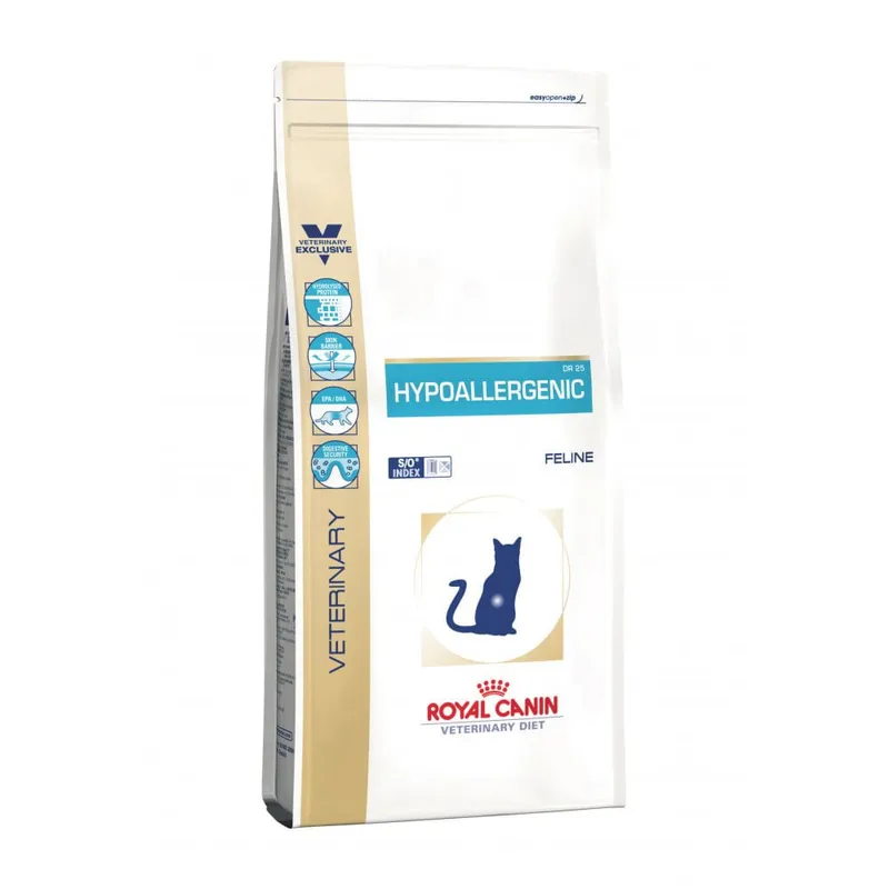 Royal Canin Hypoallergenic Gato, alimento medicado, en el petshop Mecohue de Wilde