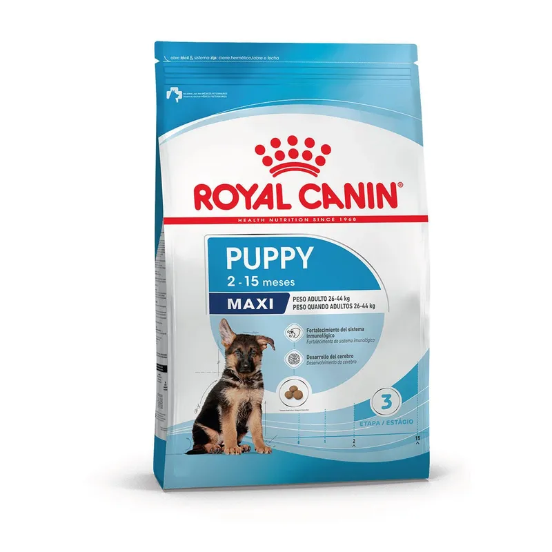 Royal Canin Maxi Junior, alimento balanceado, en el petshop Mecohue de Wilde