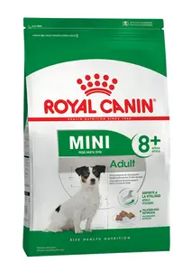 Royal Canin Mini Adulto +8, alimento balanceado, en el petshop Mecohue de Wilde