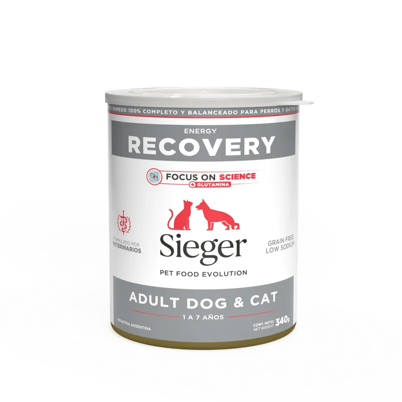 Sieger Recovery Lata, alimento medicado, en el petshop Mecohue de Wilde