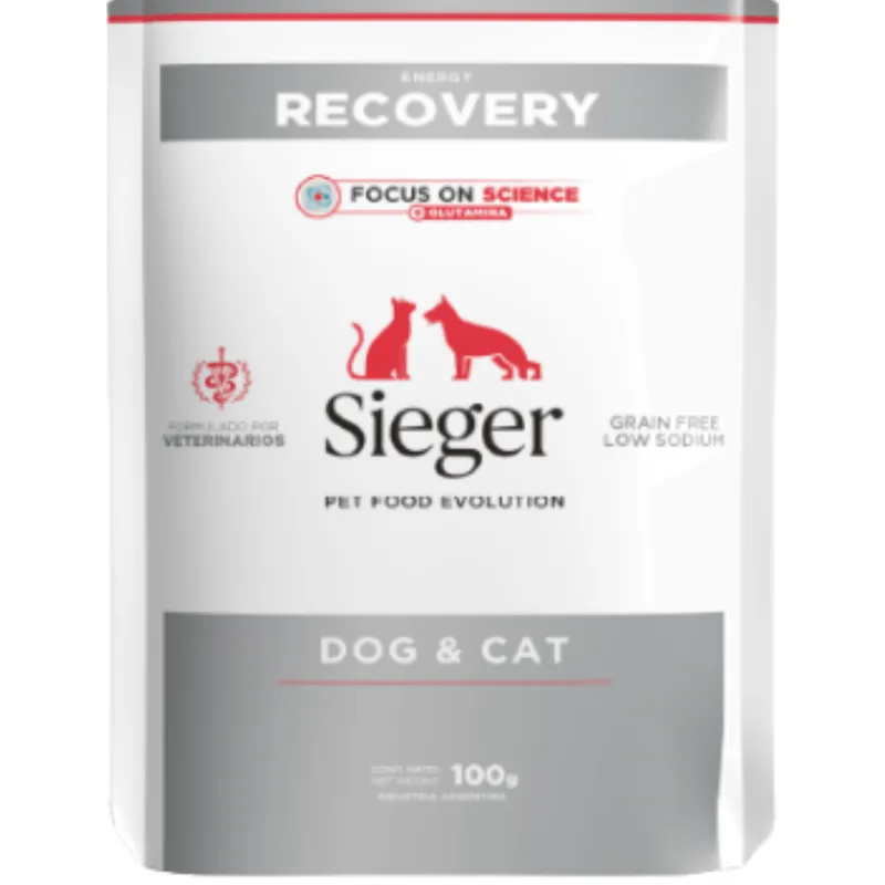 Sieger Recovery Pouch, alimento medicado, en el petshop Mecohue de Wilde