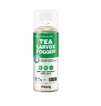 Tea Larvox Fogger, antiparasitarios ambientales, en el petshop Mecohue de Wilde