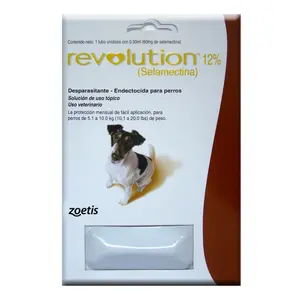 Revolution de Zoetis, antiparasitarios internos y externos, en el petshop Mecohue de Wilde